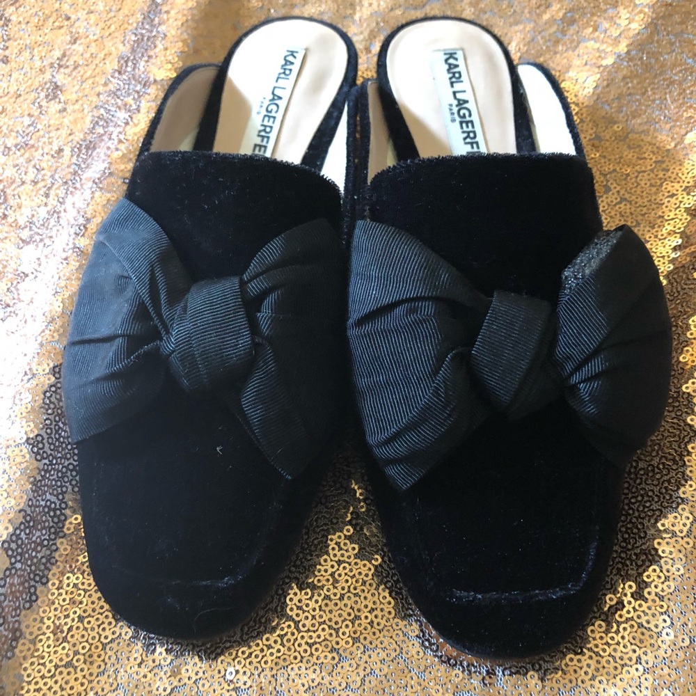 *Brand New* ADORABLE Karl Lagerfeld Odetta Mules